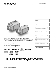 Manual Sony HDR-CX300E Cameră video