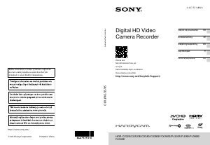 Käyttöohje Sony HDR-CX380E Kameranauhuri