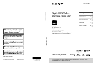 Návod Sony HDR-CX400E Videokamera