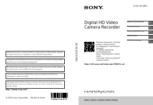 Käyttöohje Sony HDR-CX405 Kameranauhuri