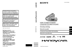 Használati útmutató Sony HDR-CX500VE Videokamera
