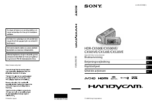 Käyttöohje Sony HDR-CX520E Kameranauhuri