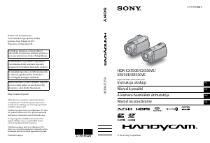 Manuál Sony HDR-CX550E Videokamera