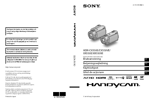 Bruksanvisning Sony HDR-CX550VE Videokamera