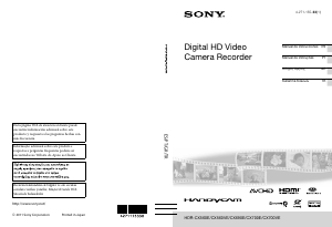 Manual de uso Sony HDR-CX560E Videocámara