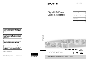 Manual Sony HDR-CX700E Cameră video