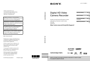 Manuál Sony HDR-CX730E Videokamera