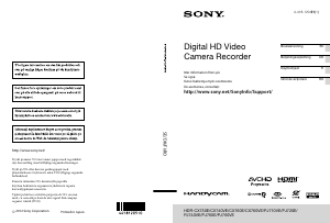 Manual Sony HDR-CX730E Cameră video