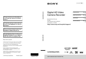 Käyttöohje Sony HDR-GW55VE Kameranauhuri