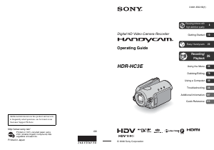 Manual Sony HDR-HC3E Camcorder