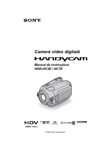 Manual Sony HDR-HC5E Cameră video