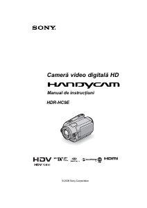 Manual Sony HDR-HC9E Cameră video