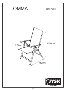 Посібник JYSK Lomma Садовий стілець