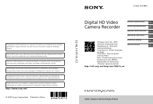 Manuál Sony HDR-PJ620 Videokamera