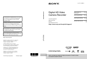 Manuale Sony HDR-PJ720E Videocamera