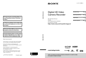 Bruksanvisning Sony HDR-PJ760E Videokamera