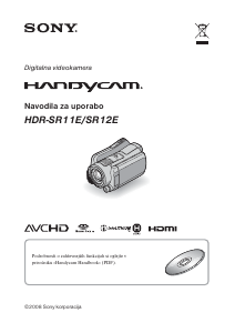Priročnik Sony HDR-SR11E Prenosna kamera