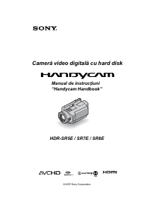 Manual Sony HDR-SR5E Cameră video