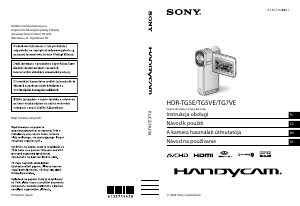 Manuál Sony HDR-TG5VE Videokamera