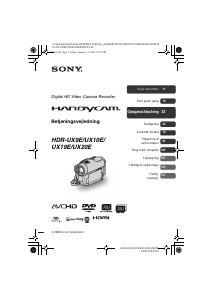 Brugsanvisning Sony HDR-UX10E Videokamera