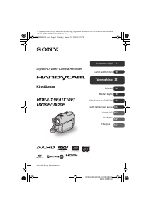 Käyttöohje Sony HDR-UX10E Kameranauhuri