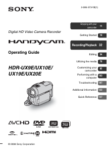 Manual Sony HDR-UX10E Camcorder