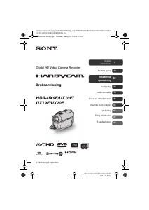 Bruksanvisning Sony HDR-UX10E Videokamera