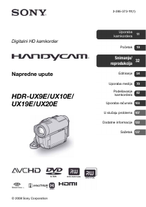Priručnik Sony HDR-UX19E Videokamera