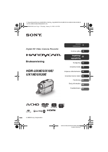 Bruksanvisning Sony HDR-UX20E Videokamera