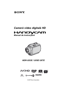 Manual Sony HDR-UX5E Cameră video