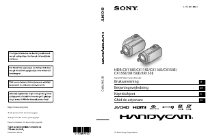 Käyttöohje Sony HDR-XR155E Kameranauhuri