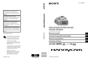 Manuál Sony HDR-XR200E Videokamera