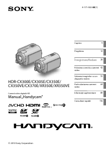 Manual Sony HDR-XR350E Cameră video