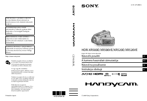 Használati útmutató Sony HDR-XR500E Videokamera