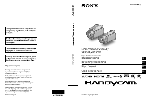 Käyttöohje Sony HDR-XR550E Kameranauhuri