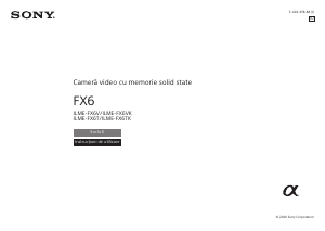 Manual Sony ILME-FX6TK Cameră video