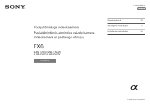Vadovas Sony ILME-FX6V Vaizdo kamera