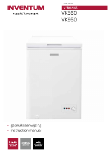 Manual Inventum VK950 Freezer