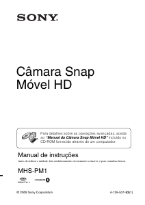 Manual Sony MHS-PM1 Câmara de vídeo
