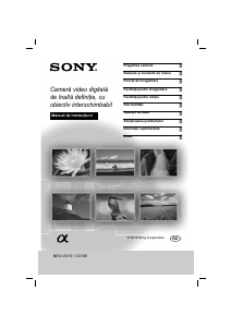 Manual Sony NEX-VG10E Cameră video