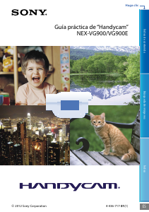 Manual de uso Sony NEX-VG900E Videocámara