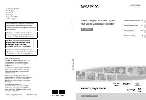 Εγχειρίδιο Sony NEX-VG900E Ψηφιακή βιντεοκάμερα