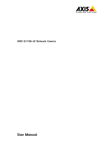 Handleiding Axis P1468-LE Beveiligingscamera
