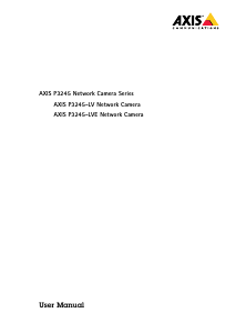 Manual Axis P3245-LVE Security Camera