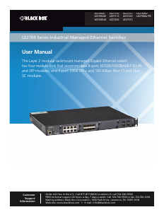 Manual Black Box LE2721C Switch