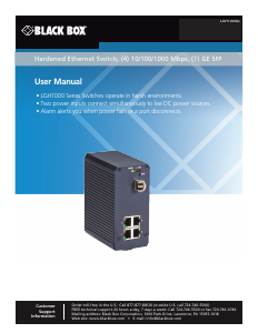 Handleiding Black Box LGH1004A Switch