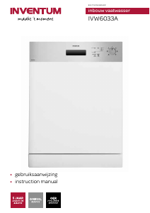 Manual Inventum IVW6033A Dishwasher
