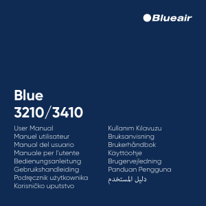 Kullanım kılavuzu Blueair Blue 3410 Hava filtresi