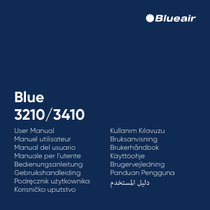Kullanım kılavuzu Blueair Blue 3210 Hava filtresi