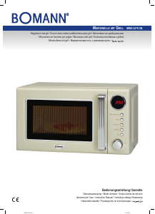 Manual Bomann MWG 2270 CB Microwave